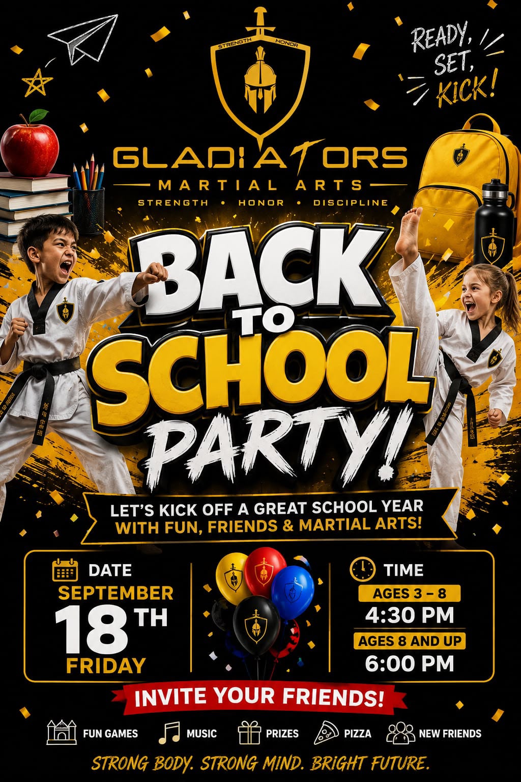 Back to School Party — Friday, September 18